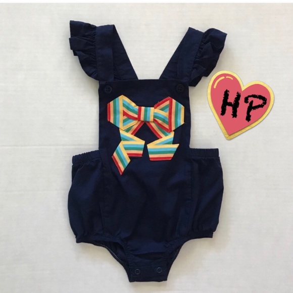 First Impressions Other - 🎉HP🎉 Navy summer romper with bow